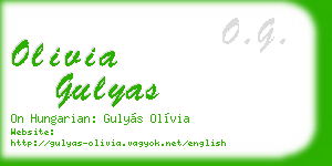 olivia gulyas business card