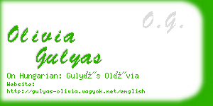 olivia gulyas business card